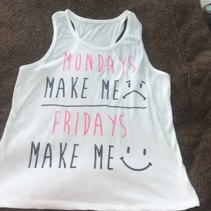 Exercise sleeveless shirt